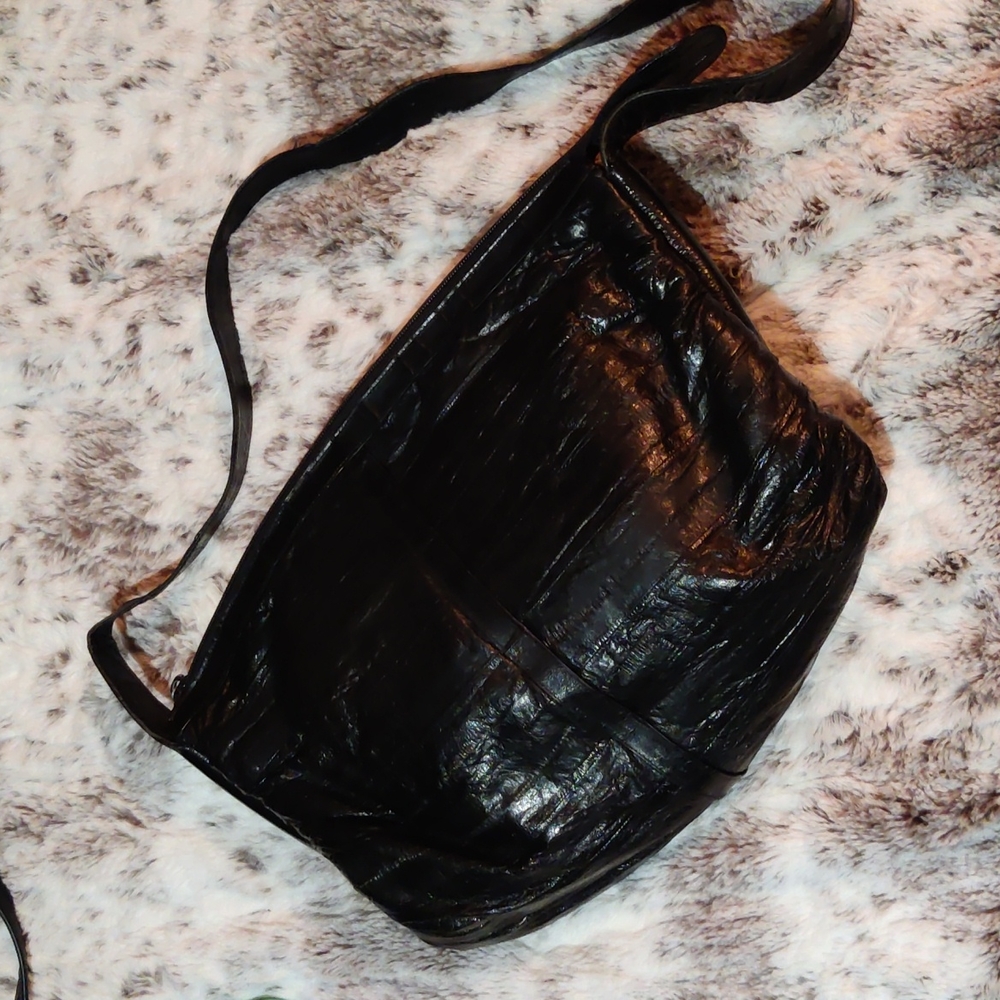 Vintage Sunco Korea Eel Skin Shoulder Bag